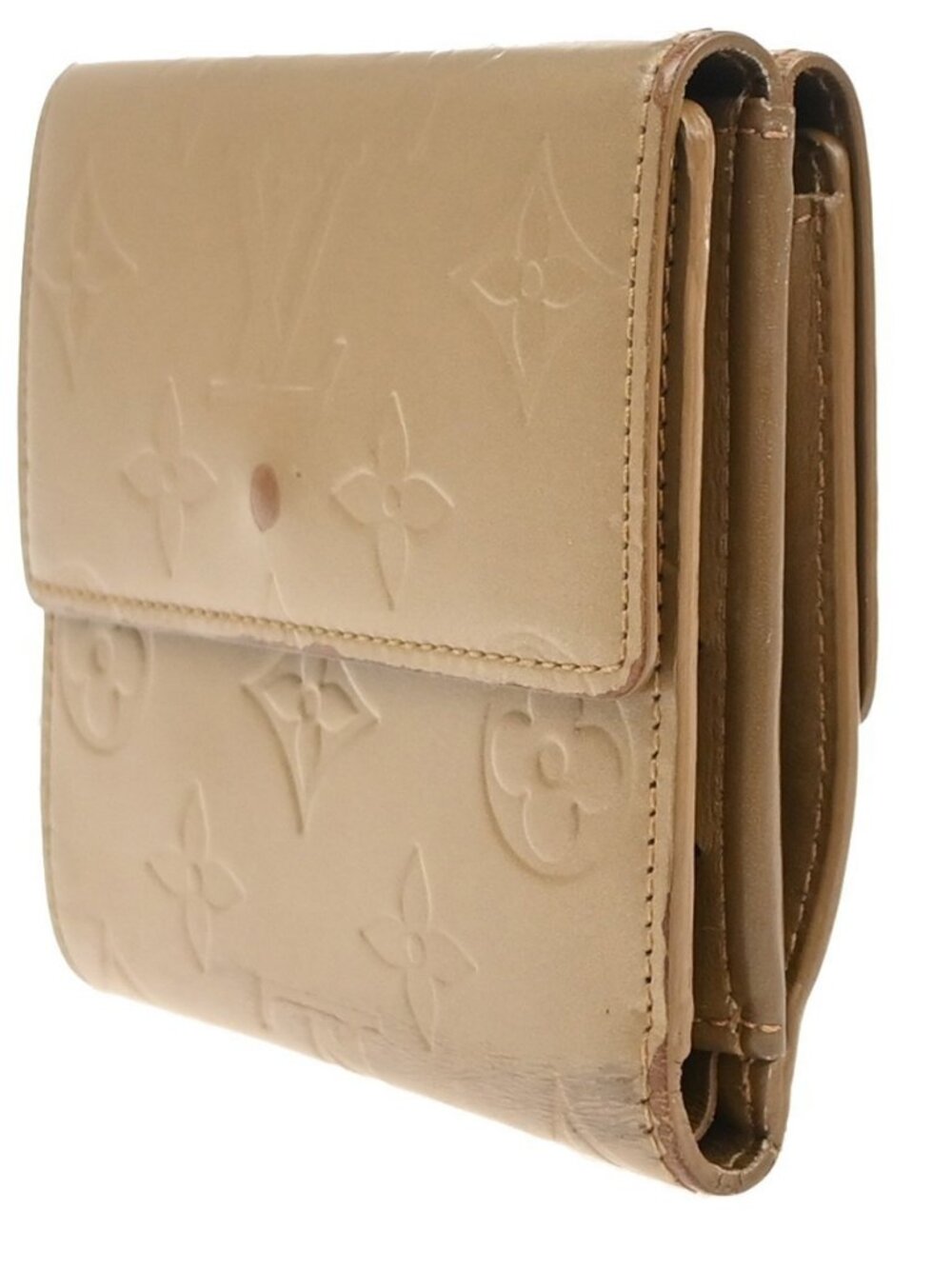 LOUIS VUITTON Porte Monnaie Billets Wallet Monogram Mat Gold BE M65117 67KD037 - Picture 4 of 16